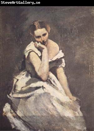 Jean Baptiste Camille  Corot La melancolie (mk11)